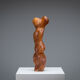 Abstract biomorphic wooden sculpture 1978