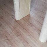 Table ovale vintage travertin