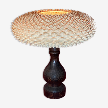 Brutalist Temde table lamp, mushroom shade, 1960s