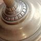 Vintage 1950s carved copper ashtray on stand. Handmade. Sublime