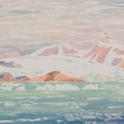 Camille COMBE: The glaciers of Spitsbergen, Original signed monotype