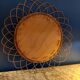 Sun mirror. Rattan .vintage