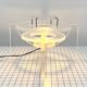 Lampe / Sculpture Italienne en Plexiglas, 1980