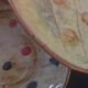 Decorated terracotta duo of dishes