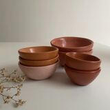 Terracotta bowl in tadelakt