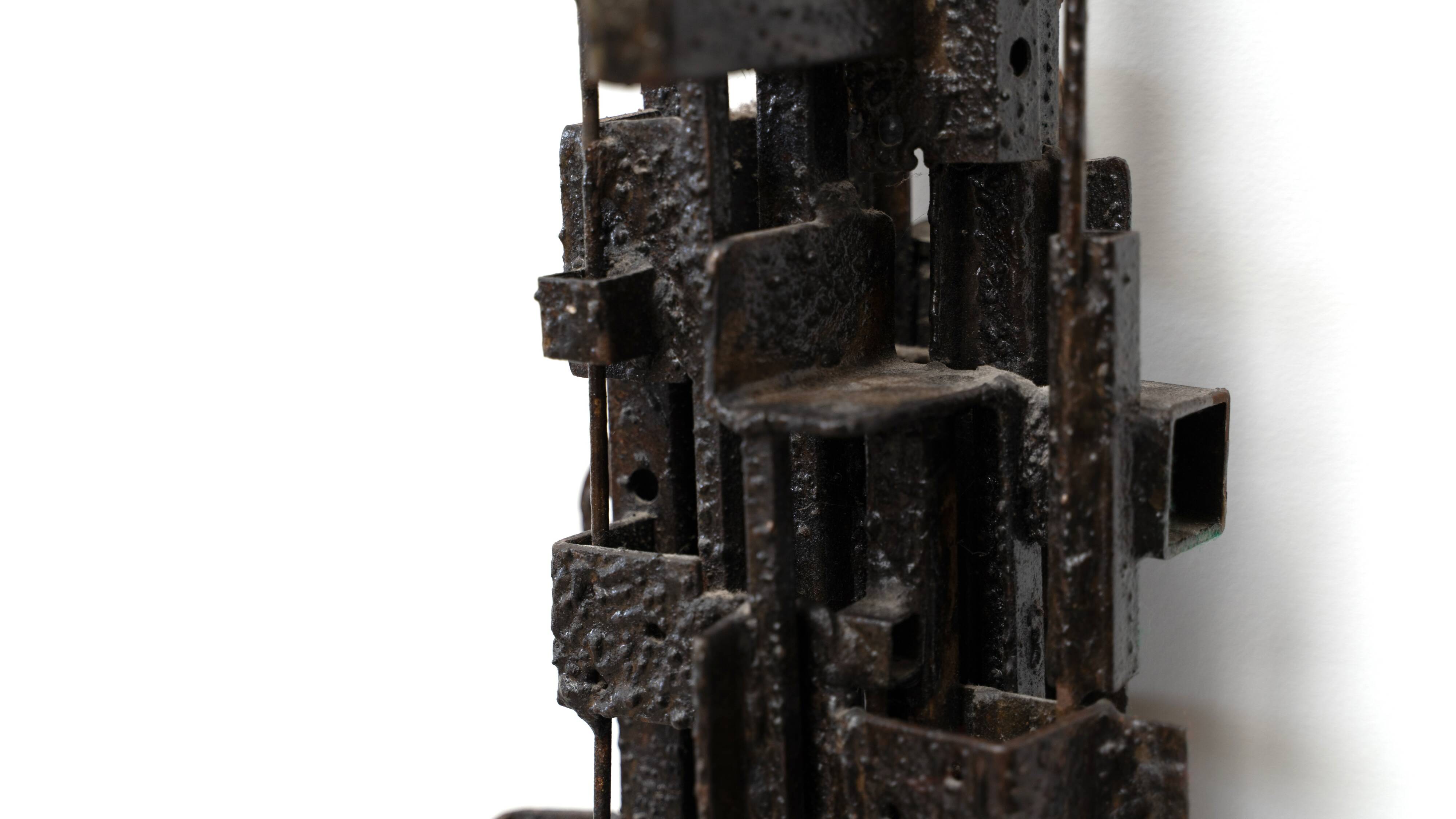 1980's Belgian brutalist wall sculpture