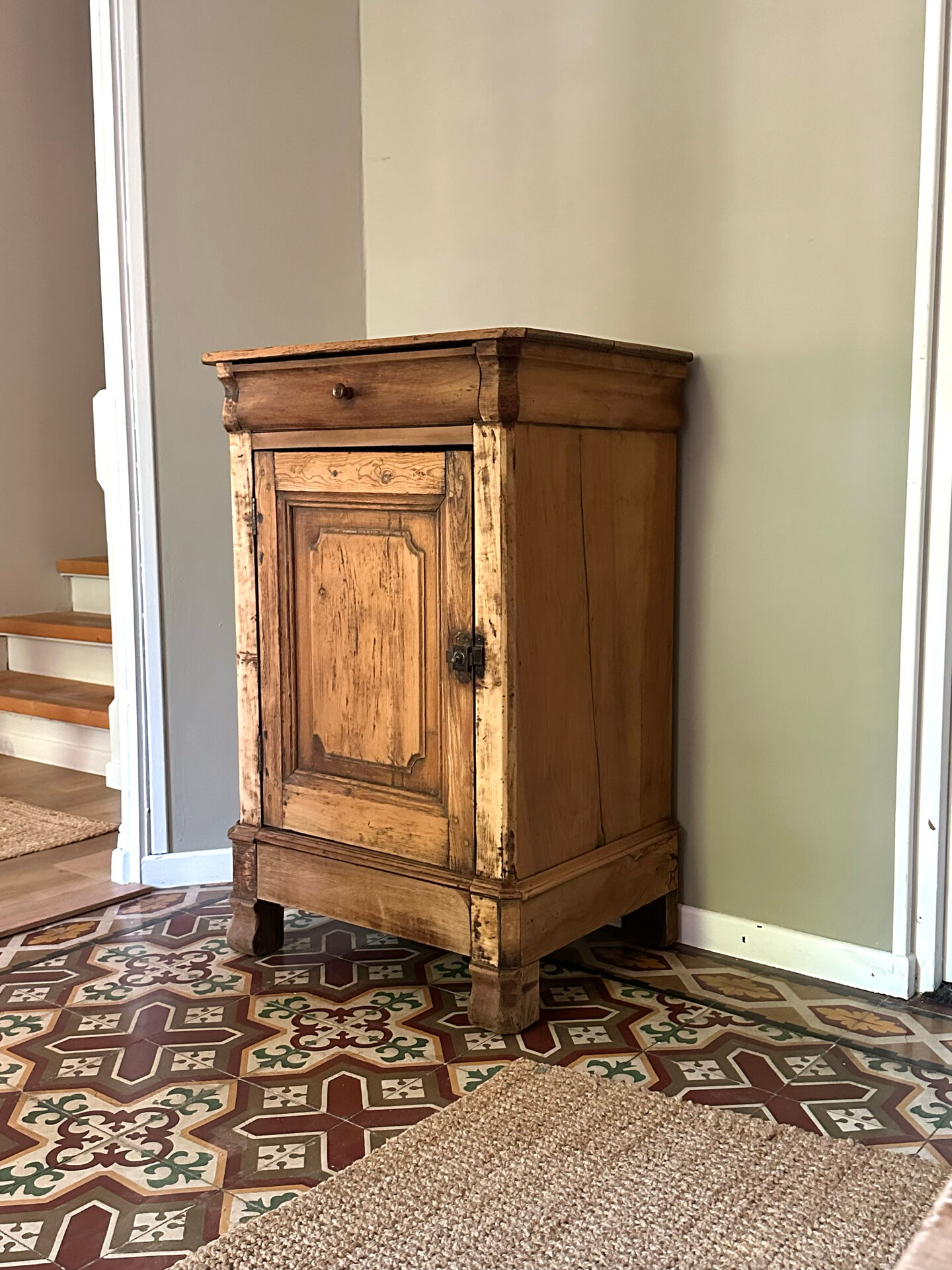 Raw wood sideboard