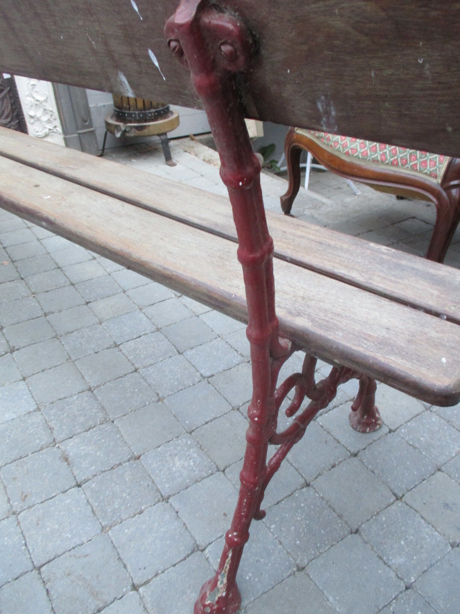 garden bench with feet in cast iron garden bench