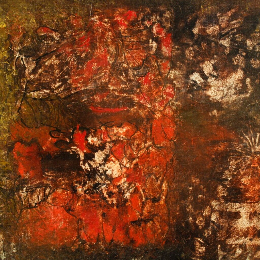 American abstract painting signed by Robert Jay Wolff 20th century