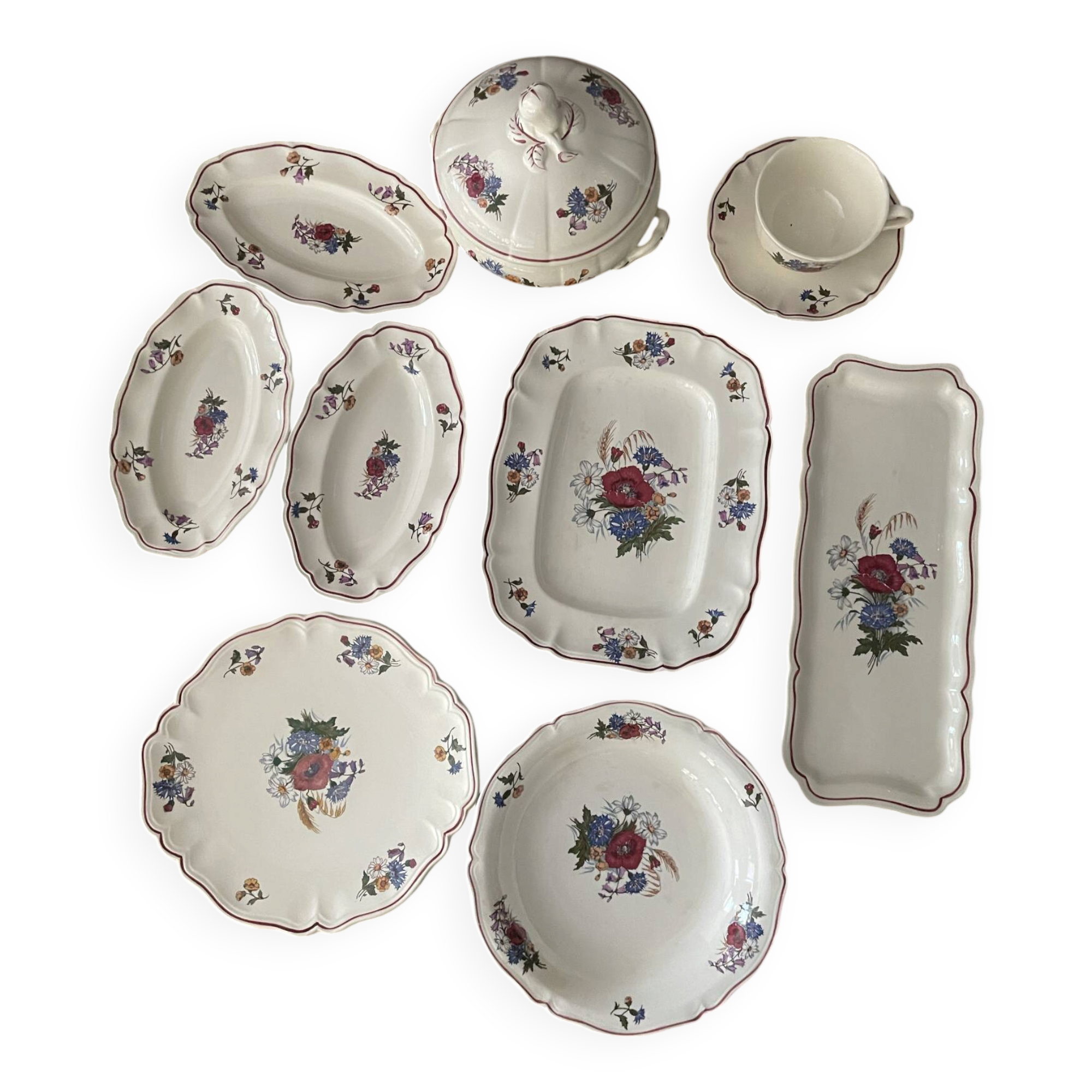 Service de table, Sarreguemines Agreste.39pcs
