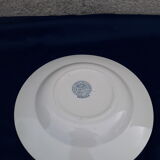 Hollow plate Iron Earth Boulenger model Bordeaux diam 23 cm
