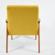 Vintage armchair "snieżnik", fully restored, yellow, 1960s