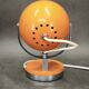 Goffredo Reggiani Orange Eyeball Space Age Table Lamp, Italy, 1970s