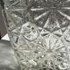 Vintage whisky decanter geometric star patterns H:25cm