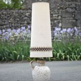 Vintage Germany 486-38 floor lamp, Scheurich XL lamp, ceramic floor lamp with lampshade