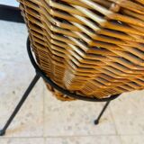 Pair of rattan planters 1960