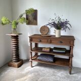 Oak console drapery 1950
