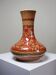Vase Chinois XXe céramique peinte main teinte inhabituelle rouge
