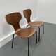Chaises Mid-Century en Contreplaqué Danois, 1950s, Set de 2