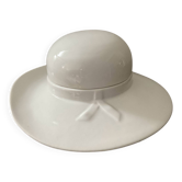 Vintage enameled porcelain hat pocket emptier