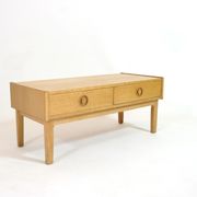 Small Scandinavian row in light wood from the 70s.