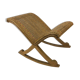 Vintage rattan rocking footrest