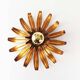 1960’s Italian Gilt Sunburst Wall Light