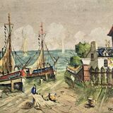 Vaniscotte: oil painting on canvas / view of the North coast