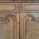 Antique wardrobe, vintage wooden dressing cabinet.