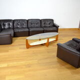 Salon cuir modulable vintage 1970 / 1980