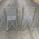 Paire de chaises Wire Till Behrens design annees 80