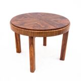 Art Deco round table, Poland, 1940s. After renovation.