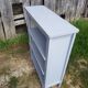 Pair Old Furniture Library 3 Vintage Grey Wood Shelves