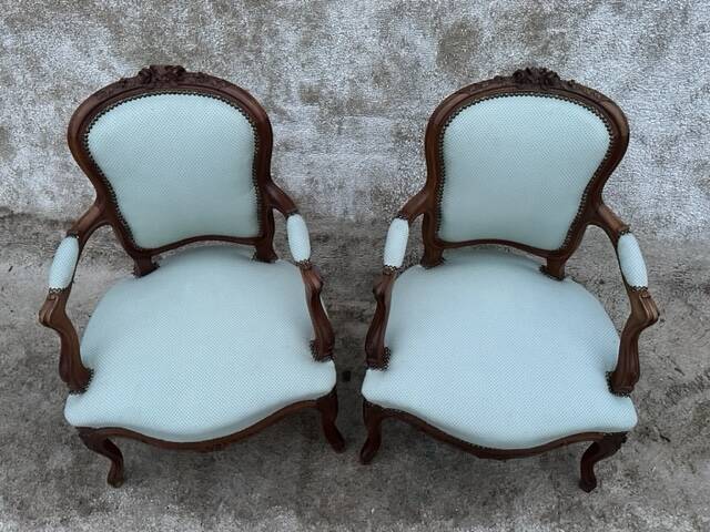 Pair of Louis XV style convertibles