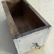 old wooden workshop drawer