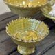 Serrated cup on tamegroute stand - yellow
