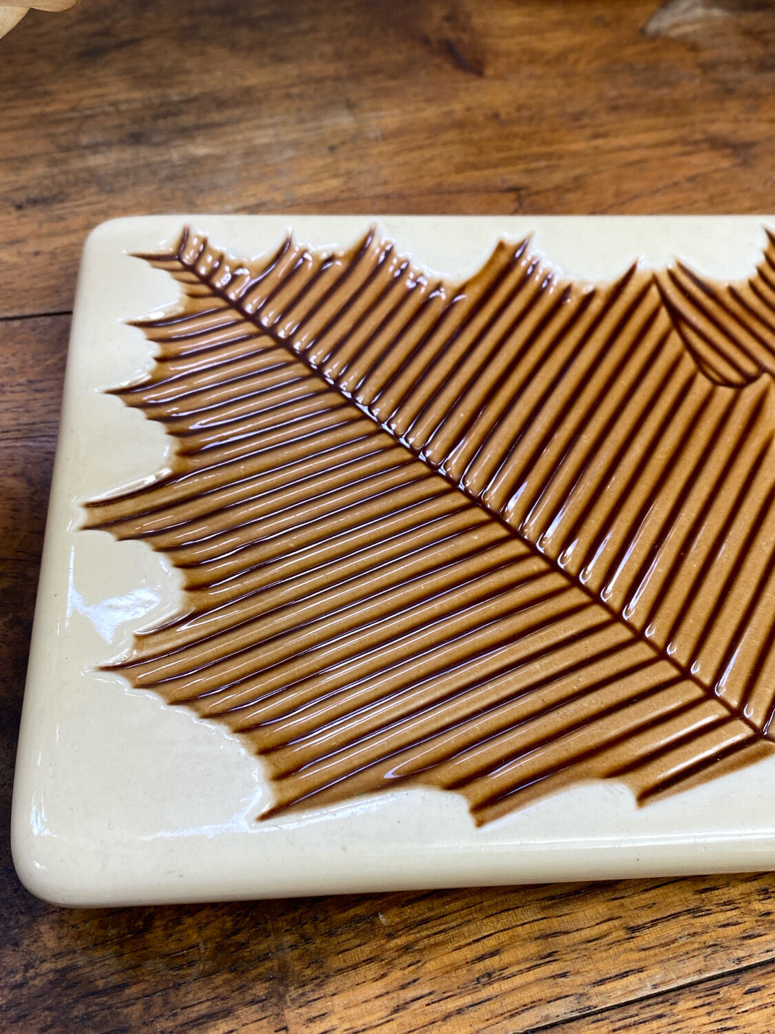 Verceram ceramic tray and butter dish