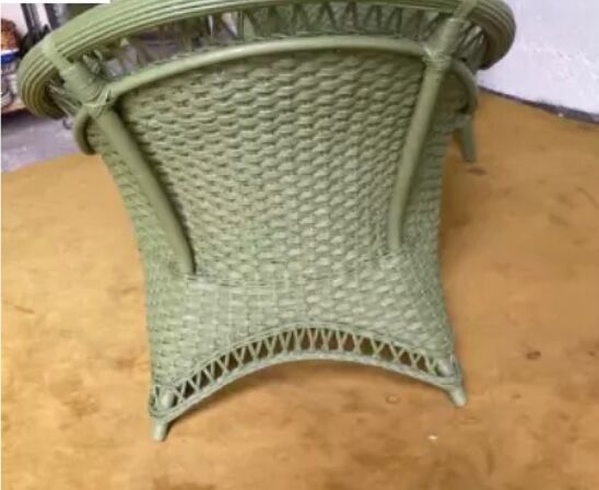 Paire de fauteuils rotin