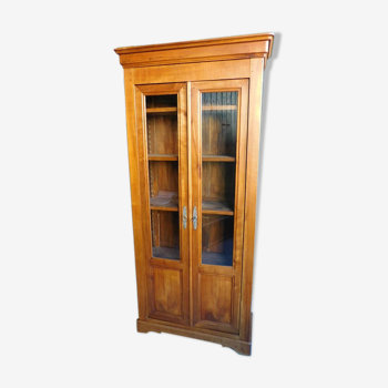 Bookcase Louis Philippe 2 doors in blond cherry tree