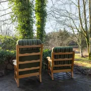 Lounge Chairs in Oak, Henry Kjærnulf Style, 1970s Danish Design