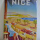 Plaque tôle lithographiée publicitaire vintage Nice