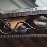 Art Deco wrought iron mirror