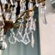 Lustre cage en bronze, 5 bras de lumière