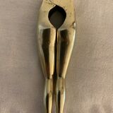 Pair of nutcrackers or anthropomorphic hazelnuts in bronze