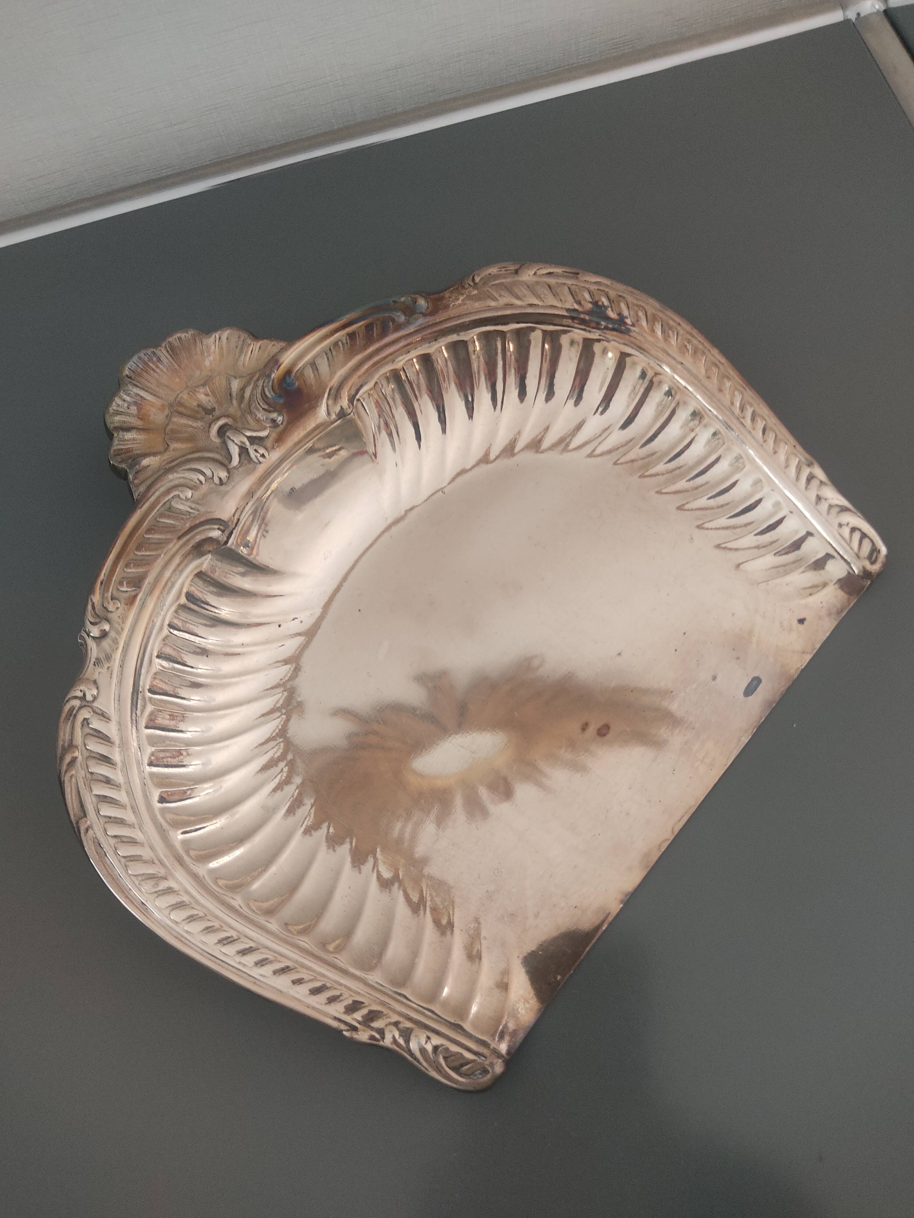 Old Christofle crumb catcher with bee punch