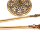Serviteur a cheminée en bronze