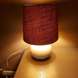 Ceramic lamp with jutte lampshade