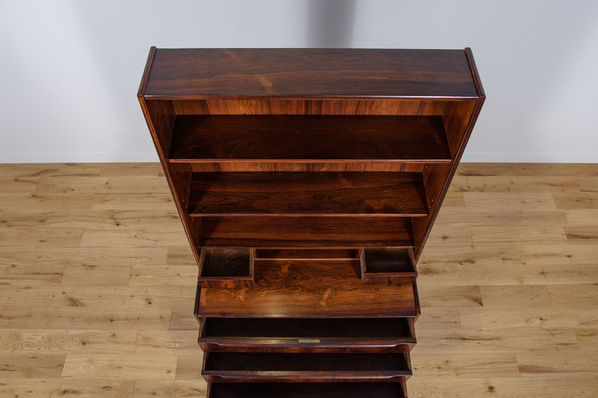 Mid-century rosewood shelf with pull-out top, 1960s