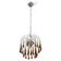 The Amber Crown, Murano Chandelier Amber and Crystal Drops, 1970s