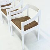 Set of 4 Carimate chairs by Vico Magistretti